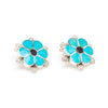 Kingman Turquoise Daisy Earrings