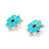 Kingman Turquoise Daisy Earrings
