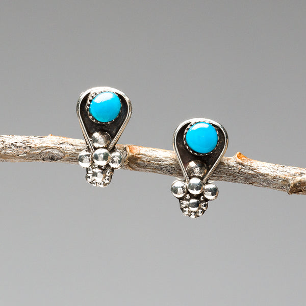 Timeless Charm Turquoise Stud Earrings