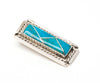 Contemporary Channel Inlay Turquoise Pendant