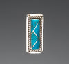 Contemporary Channel Inlay Turquoise Pendant