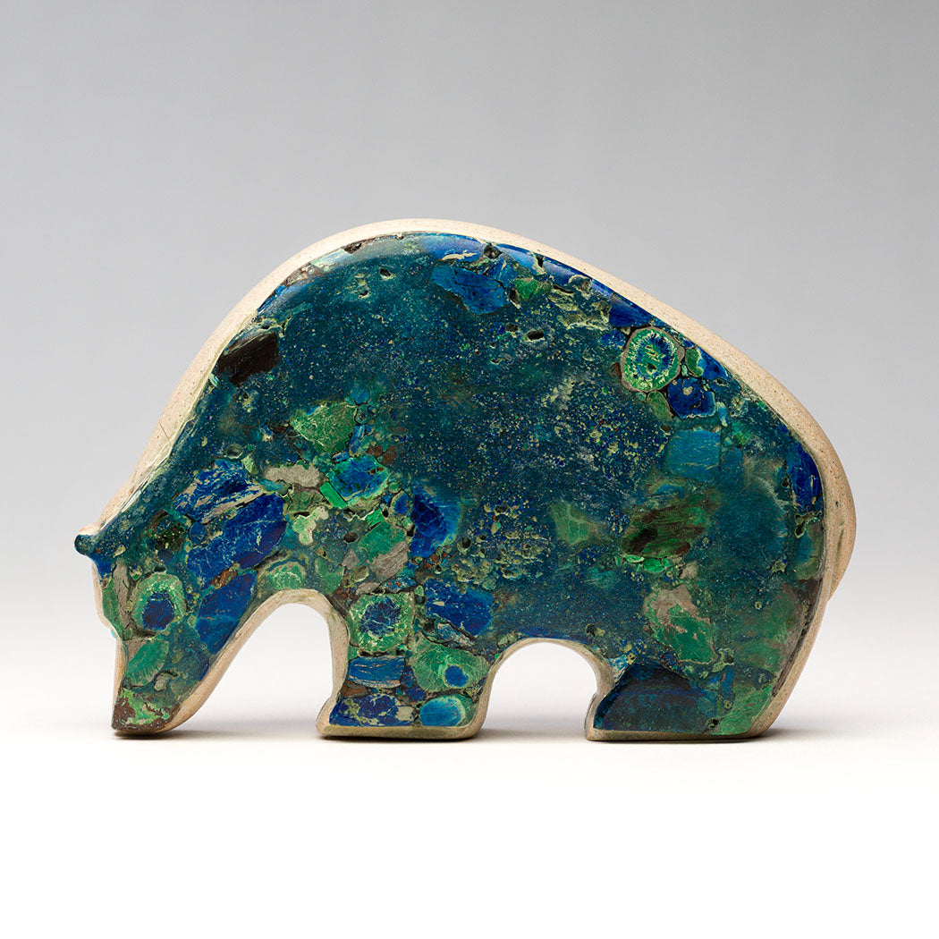 Zuni Stone & Zuni Azurite Medicine Bear