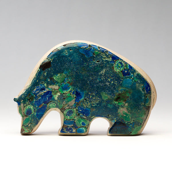 Zuni Stone & Zuni Azurite Medicine Bear