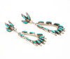 Kingman Turquoise Petit Point Earrings