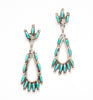 Kingman Turquoise Petit Point Earrings