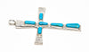 Kingman Turquoise Cross Pendant