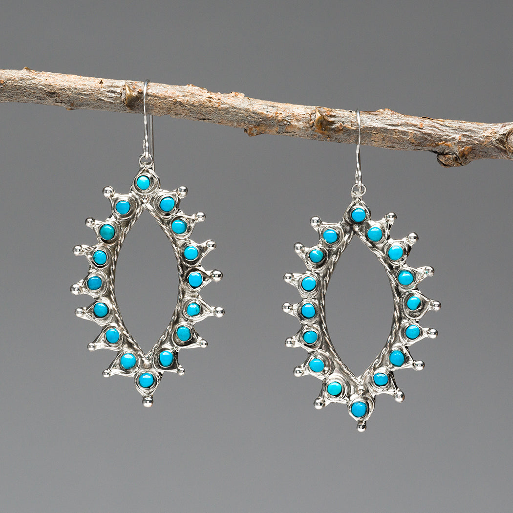 Feel Great Petit Point Dangle Earrings
