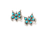 Sleeping Beauty Turquoise Butterfly Earrings