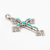 Kingman Turquoise Cross Pendant