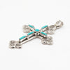 Kingman Turquoise Cross Pendant