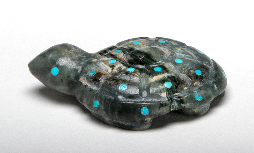 Reptile With Turquoise Inlaid Shell