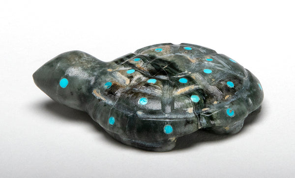 Reptile With Turquoise Inlaid Shell