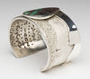 Sonoran Sunrise Cuprite & Sterling Silver Overlaid Cuff Bracelet