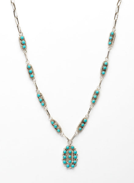 Sleeping Beauty Turquoise Pendant Necklace