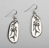 Contemporary Growing Corn Earrings Of Sterling Silver