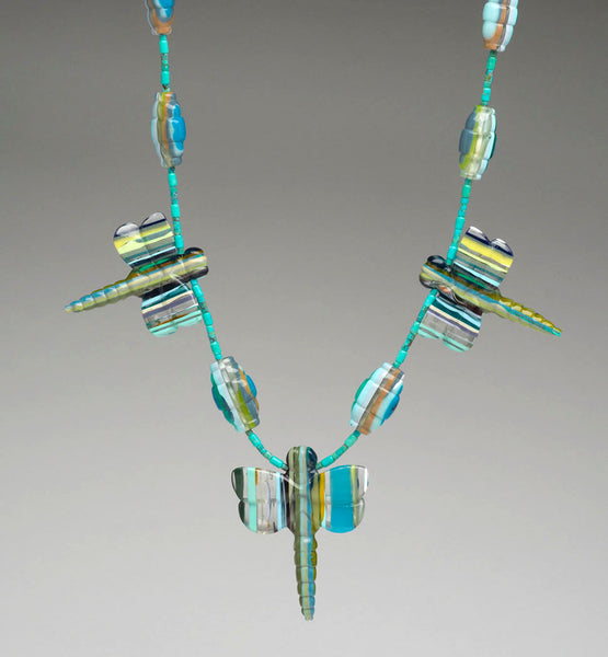 Surfite Dragonfly Necklace & Earrings Set