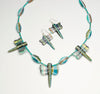 Surfite Dragonfly Necklace & Earrings Set
