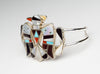 Inlaid Phoenix Bird Cuff Bracelet