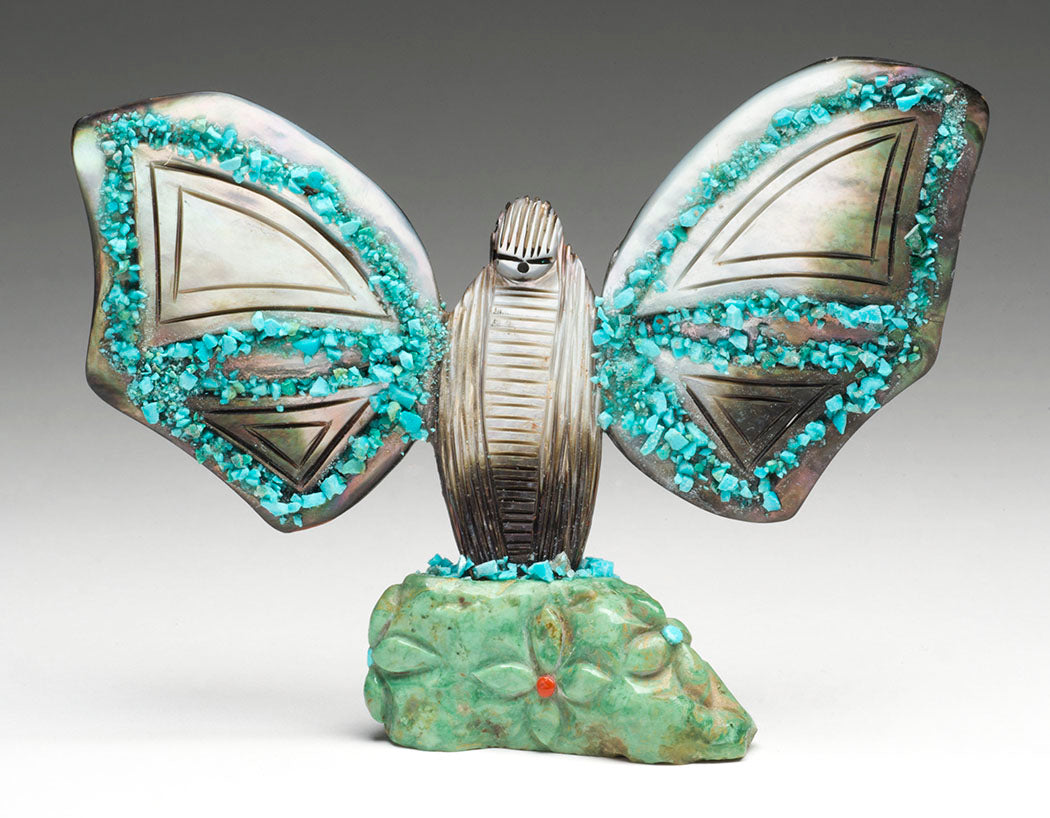 Butterfly Maiden Among Zuni Blooms