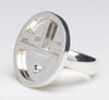Contemporary Sterling Silver Zuni Sunface Ring