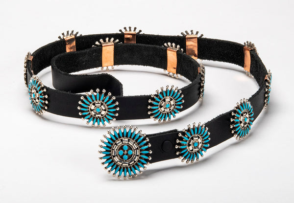 Petit Point Concho Belt