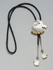Gold Lip & Mother Of Pearl Shell Eagle Bolo Tie