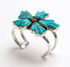 Globe Arizona Sleeping Beauty Turquoise Blossom Cuff Bracelet