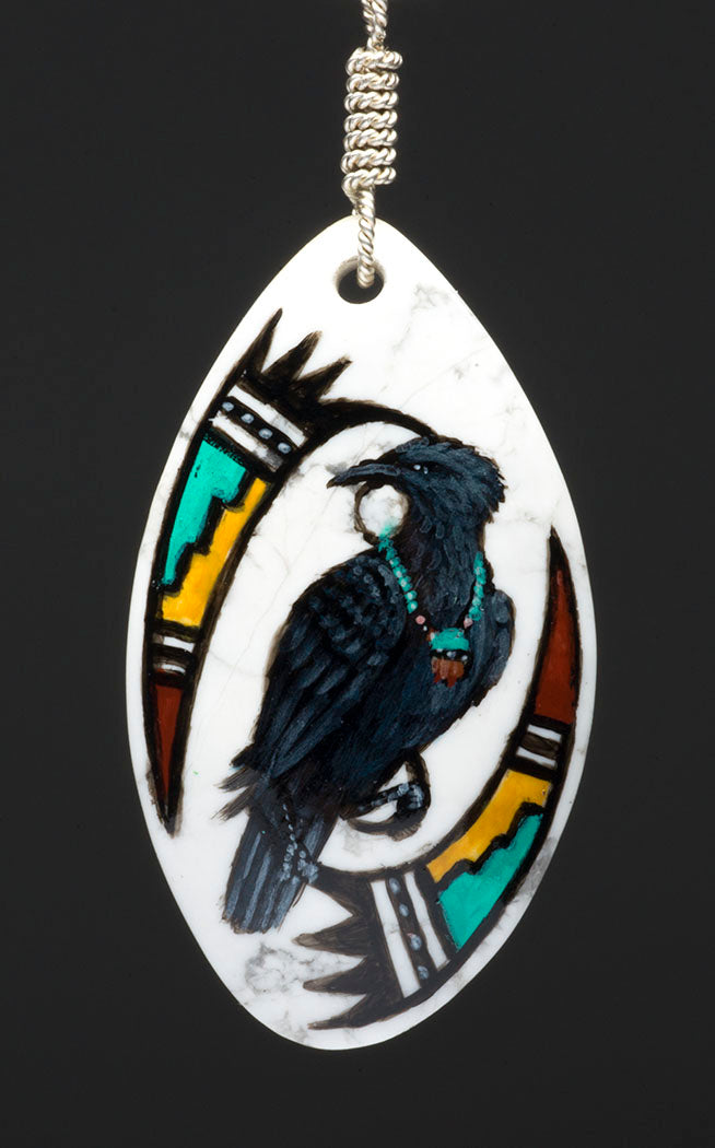Traditional Raven Pendant