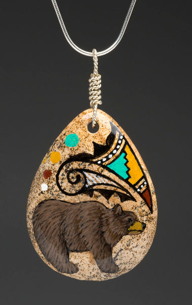 Powerful Brown Bear Pendant