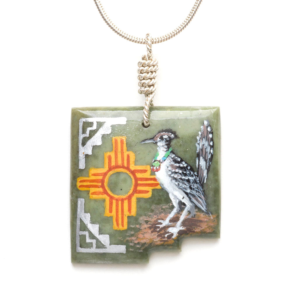 New Mexico Roadrunner & Zia Pendant