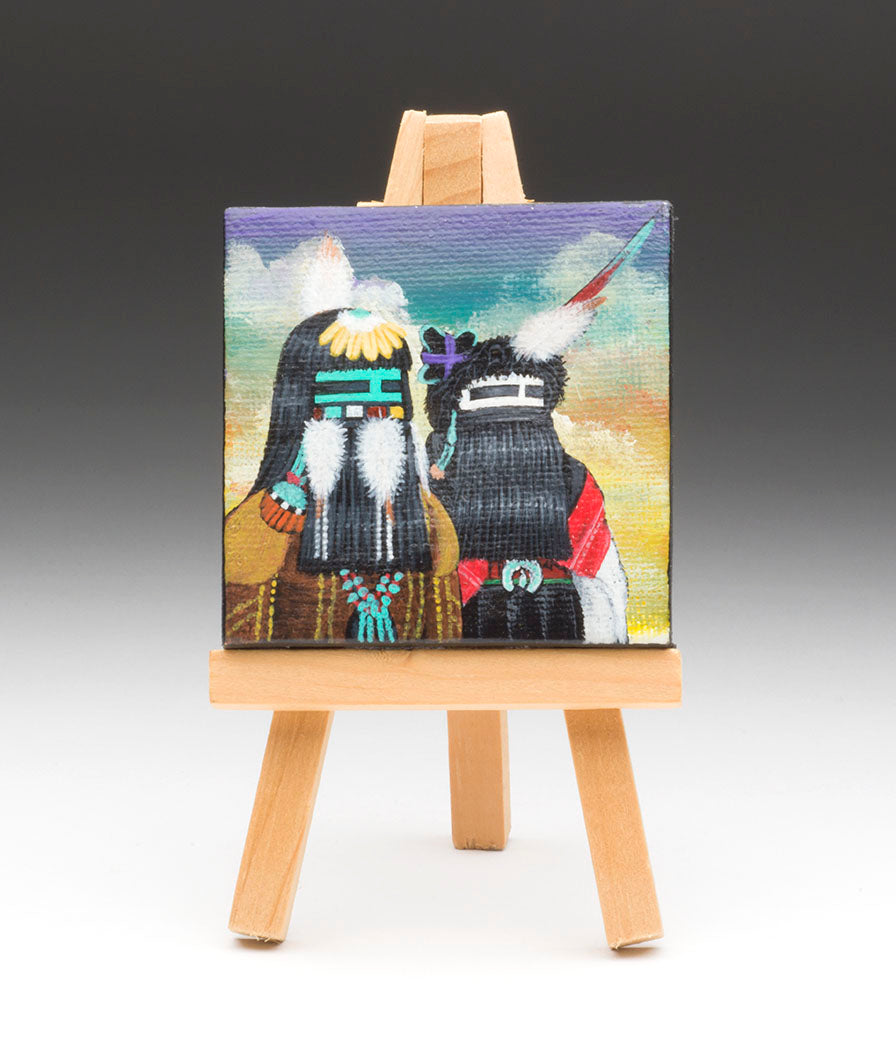 Kokokshi Dancer Miniature Original Painting