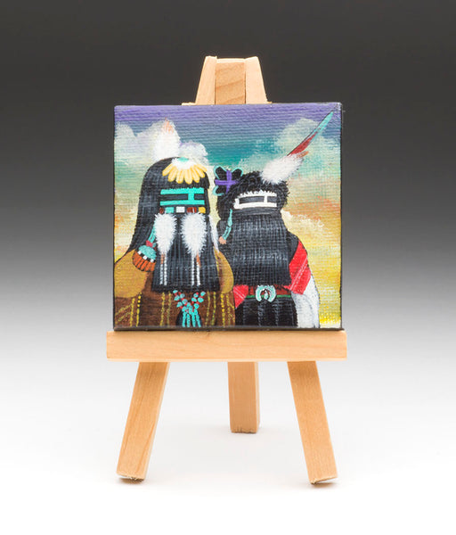 Kokokshi Dancer Miniature Original Painting