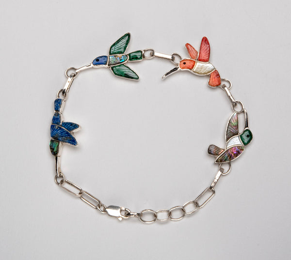 Flying Hummingbird Link Bracelet