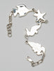 Crab, Fish, Seahorse & Starfish Link Bracelet