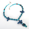 Lapis Feathered Friend Necklace With Turquoise & Sugilite Beads
