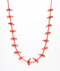 Flock Of Feathered Friends Red Coral Fetish Necklace