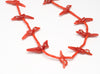 Flock Of Feathered Friends Red Coral Fetish Necklace