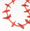 Flock Of Feathered Friends Red Coral Fetish Necklace