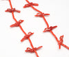Flock Of Feathered Friends Red Coral Fetish Necklace