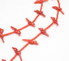 Flock Of Feathered Friends Red Coral Fetish Necklace