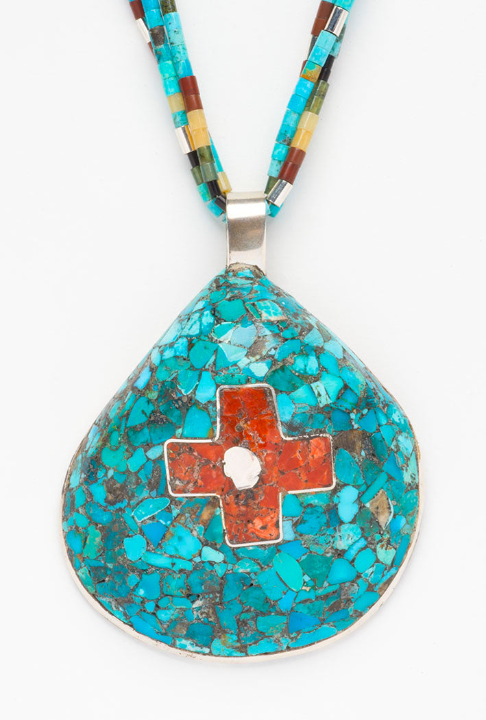 Noble Mosaic Shell Pendant