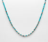 Sleeping Beauty Turquoise & Sterling Silver Heishe Necklace
