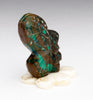 Chrysocolla Butterfly On Alabaster Flower Base