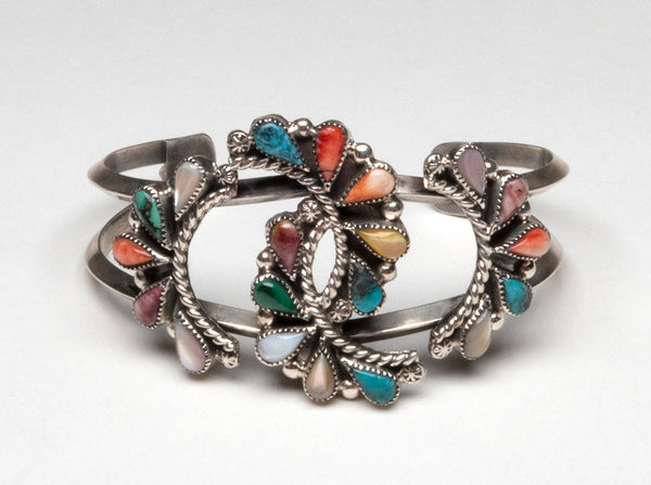 Spectacular Cluster Work Cuff Bracelet