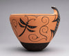 Lizard, Dragonfly, Tadpole & Rainbird Pottery Bowl