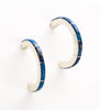 Half-Hoop Earrings Of Lapis