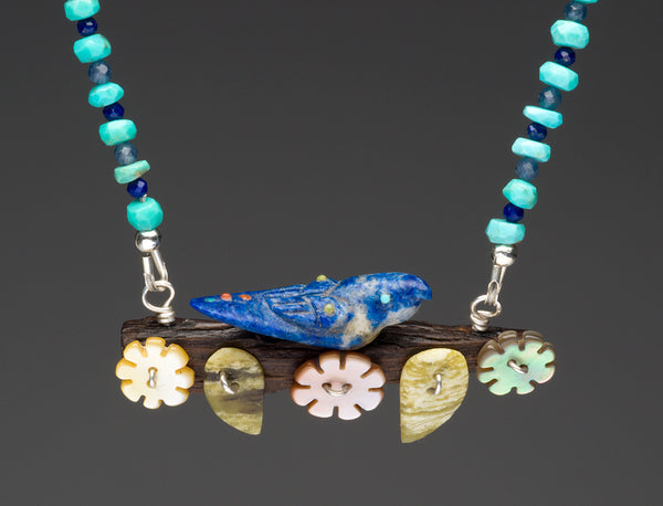 Bluebird's Tidings Pendant Necklace