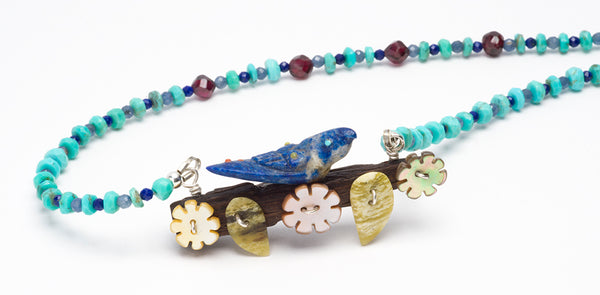 Bluebird's Tidings Pendant Necklace