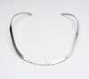 Sterling Silver Collar With Hammered Finish