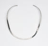Sterling Silver Collar With Hammered Finish